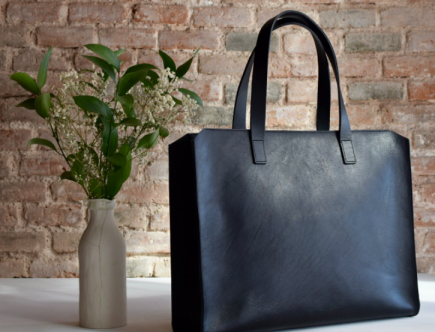 buy black leather bag