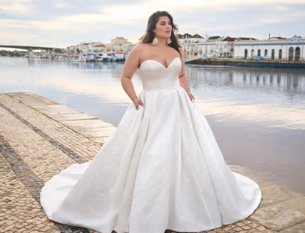 plus size wedding wear